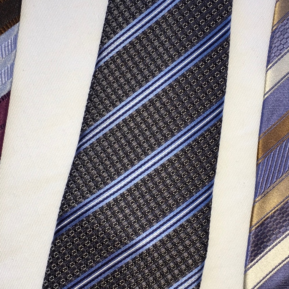 3 Ermenegildo Zegna Striped Ties - Picture 3 of 7